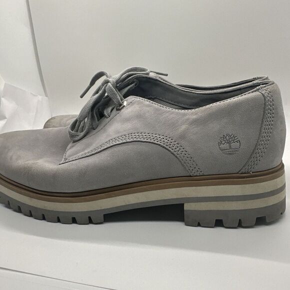 TIMBERLAND ReBOTL WOMEN'S LONDON SQUARE OXFORD GREY SIZE 10 Excellent Used - Picture 4 of 16